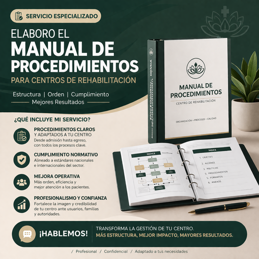 Manual de Procedimientos para Centros de Rehabilitación