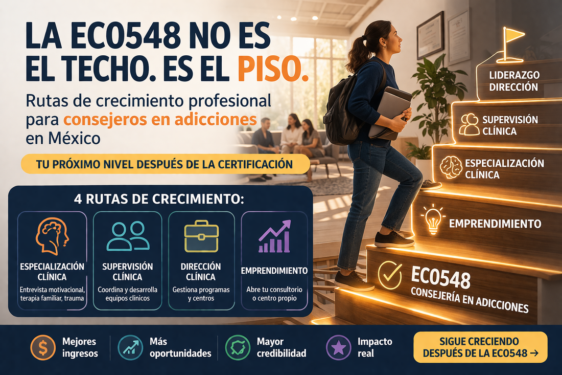 ¿Qué sigue después de la EC0548? Rutas de crecimiento para consejeros certificados