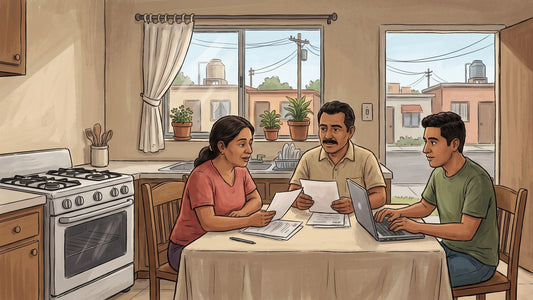 Familia mexicana revisando costos y opciones de tratamiento de adicciones