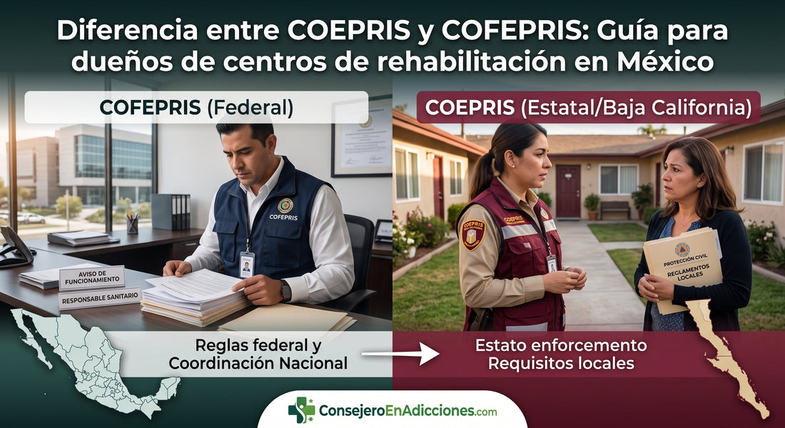 COEPRIS o COFEPRIS: ¿quién verifica tu centro de rehabilitación?
