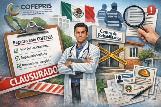 ¿Qué pide COFEPRIS para registrar un centro de rehabilitación?